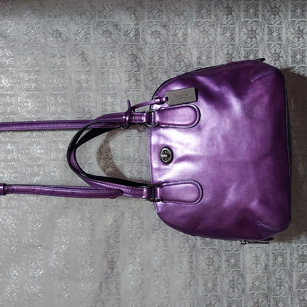 Coach metallic mini bag